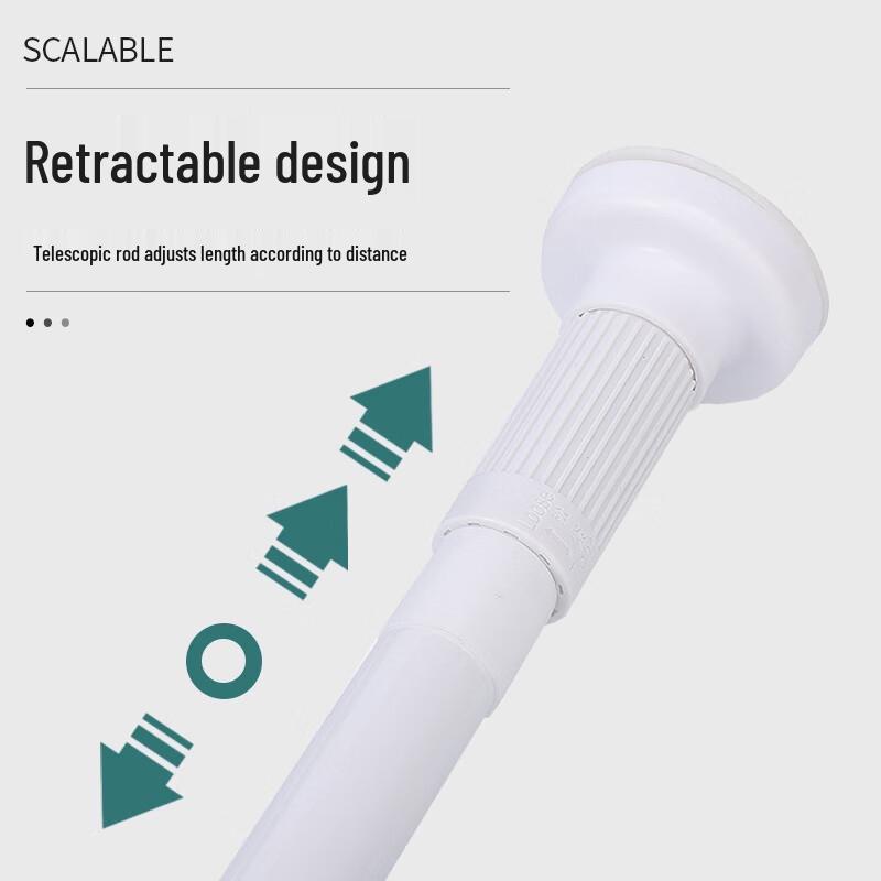 No-Drill Telescopic Stainless Steel Rod