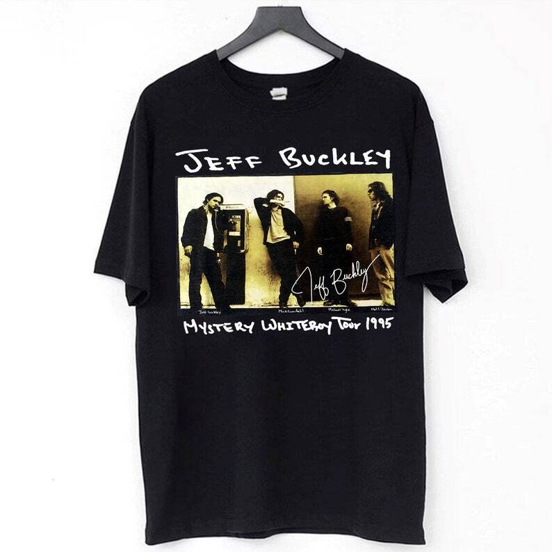 HOT Jeff Buckley Mystery White Boy Tour 1995 T-Shirt reprinted t-shirt Unisex T-Shirt L
