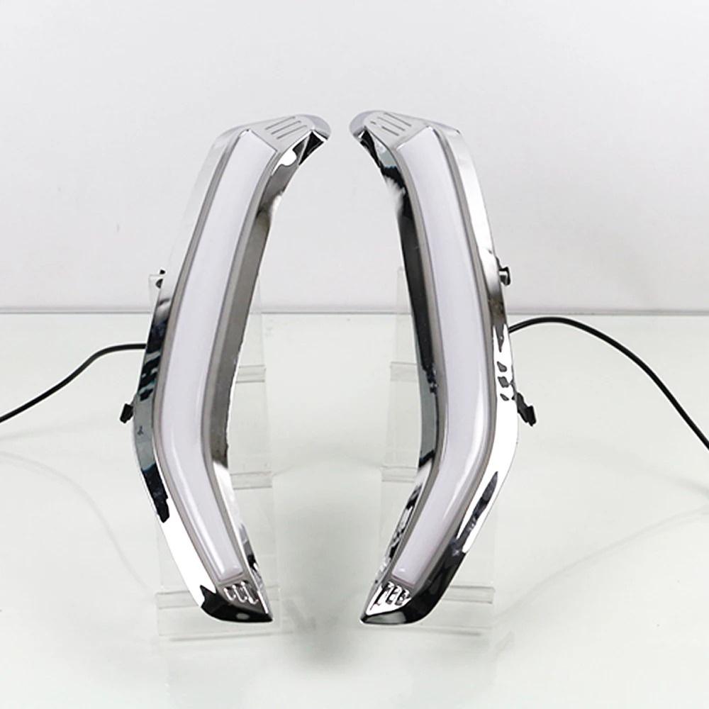 2pcs DRL Turn Signal Lamp Fog Light  Fits For Subaru Forester 2013-2018