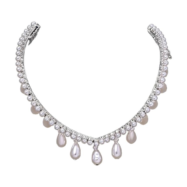 

Pearls Embellished Hairband Elegant and Comfortable Alloy Texture for Weddings Celebrations Maintaining Hairstyle 1