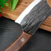 Forged Kitchen Meat Cleaver Chef Slicing Knife Stainless Steel Fish Vegetable Cutter with Wood Handle Butcher Cutting Tool