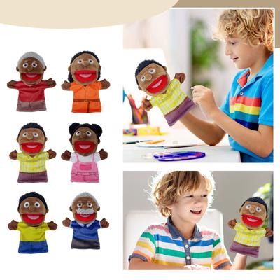 Familie Handpuppe Handschuh Großeltern Mama Papa Mitglied Gefüllte Plüsch Puppe Spielzeug St-ory Geschenk Für Kinder Kinder Geburtstag Weihnachten