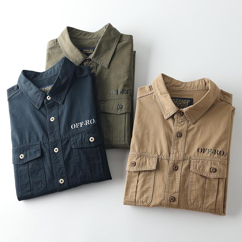 New Spring and Autumn Shirts for Men's Long-sleeved Cotton Casual Base Shirts for Middle-aged and Young People's Hair-tight Slim Jacket