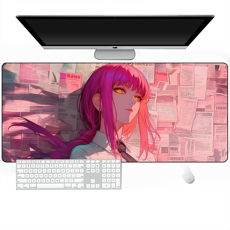 Chainsaw Man Mousepad Xxl Computer Accessories Gaming Mouse Pad Office Pads Pc Extended Carpet Large Game Mats Desk Gamer Anime