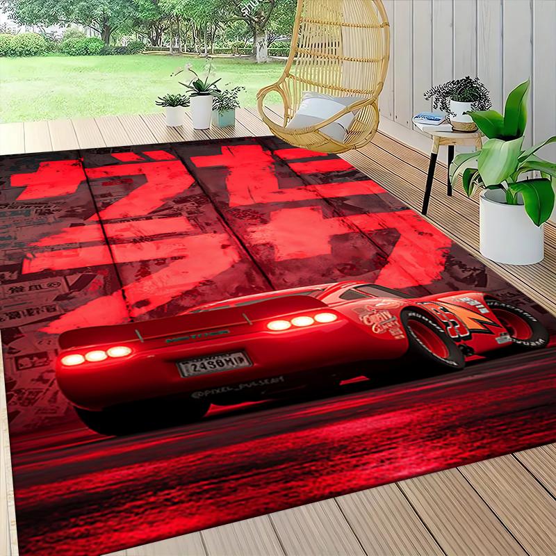 Neon Night Drive Carpet Rug Soft Washable Antislip Home Living Room Sofa Mats Personalized Christmas Rug
