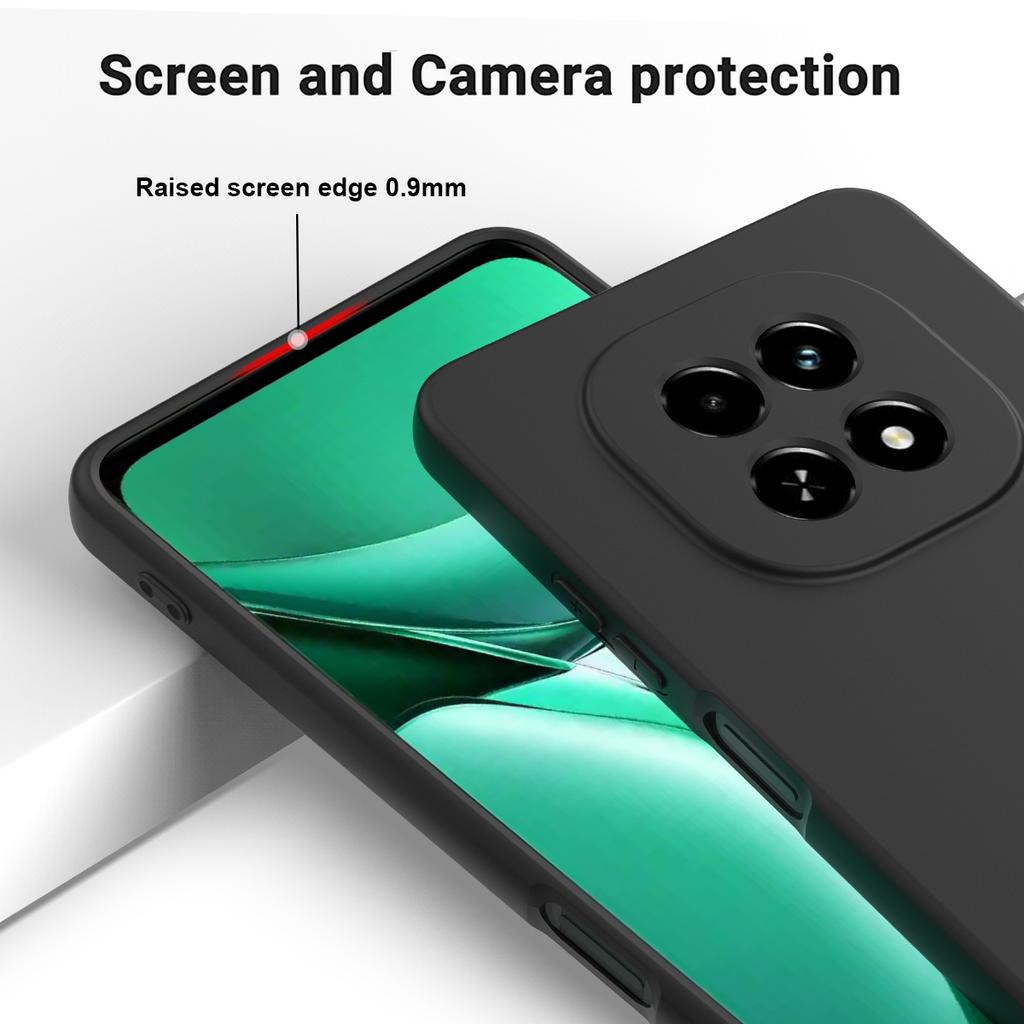 For Realme C63 5G/V60 5G Case Liquid Silicone Anti-Scratch Phone Cover with Hand Strap