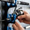 Garage Rod Storage Solutions 2Pcs Wall Mount Fishing Holder, 5 Pole Display Mounted Rack for Shed, Horizontal Organizer Stand Heavy Duty