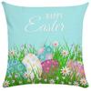Home Decoration Easter Pillowcase Cute Rabbit Egg Print Pillowcase Living Room Sofa Cushion Cover Bedroom Room Decoration