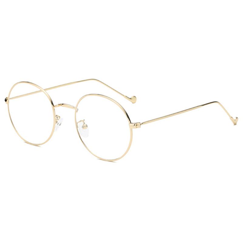 Fashion Metal Round Frame Reading Glasses Men Women Small Optical Unisex Eyewear +50 +75 +100 +150 +200 +250 To +600