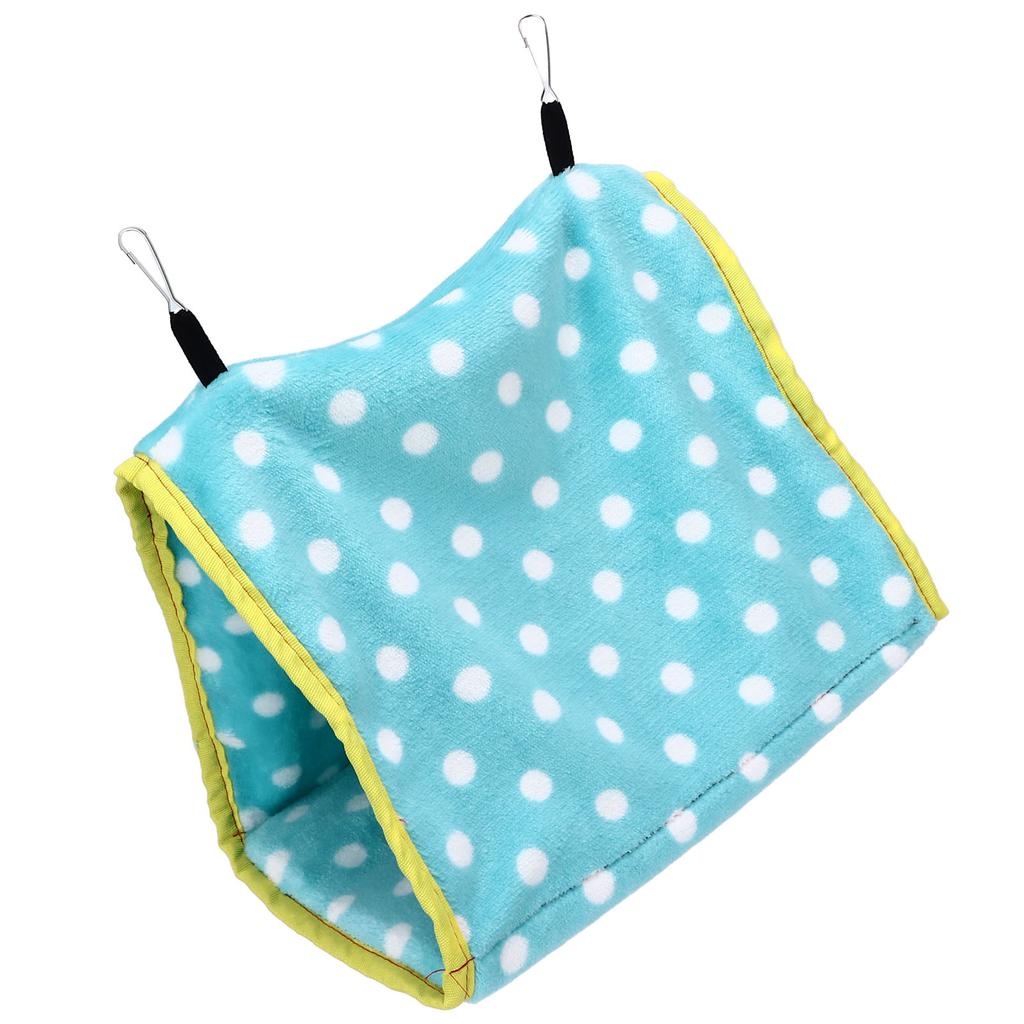 Bird Bed Foldable Portable Comfortable Flannel Triangular  ing Bird Hammock with Hooks for Parrots Hamsters