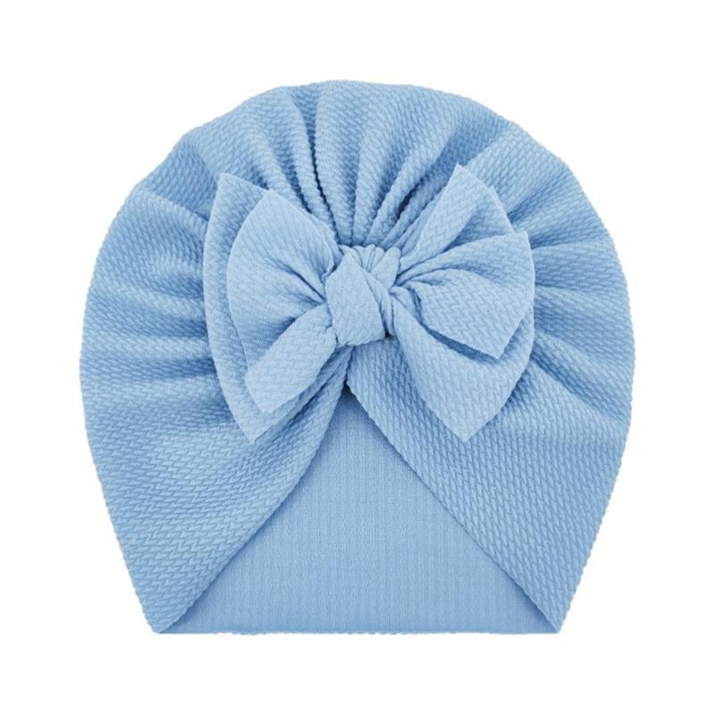 New baby spring and autumn thin threaded bow hat, cute girl pullover hat, children's hat