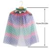 Girls Lightweight Sheer Princess Cape for Fantasy Dressing Up and Birthday Parties Soft Nylon Fabric Costume Accessory