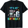 Funny 6th Birthday Shirts Robot Birthday Shirt 6 Year Old T-Shirt