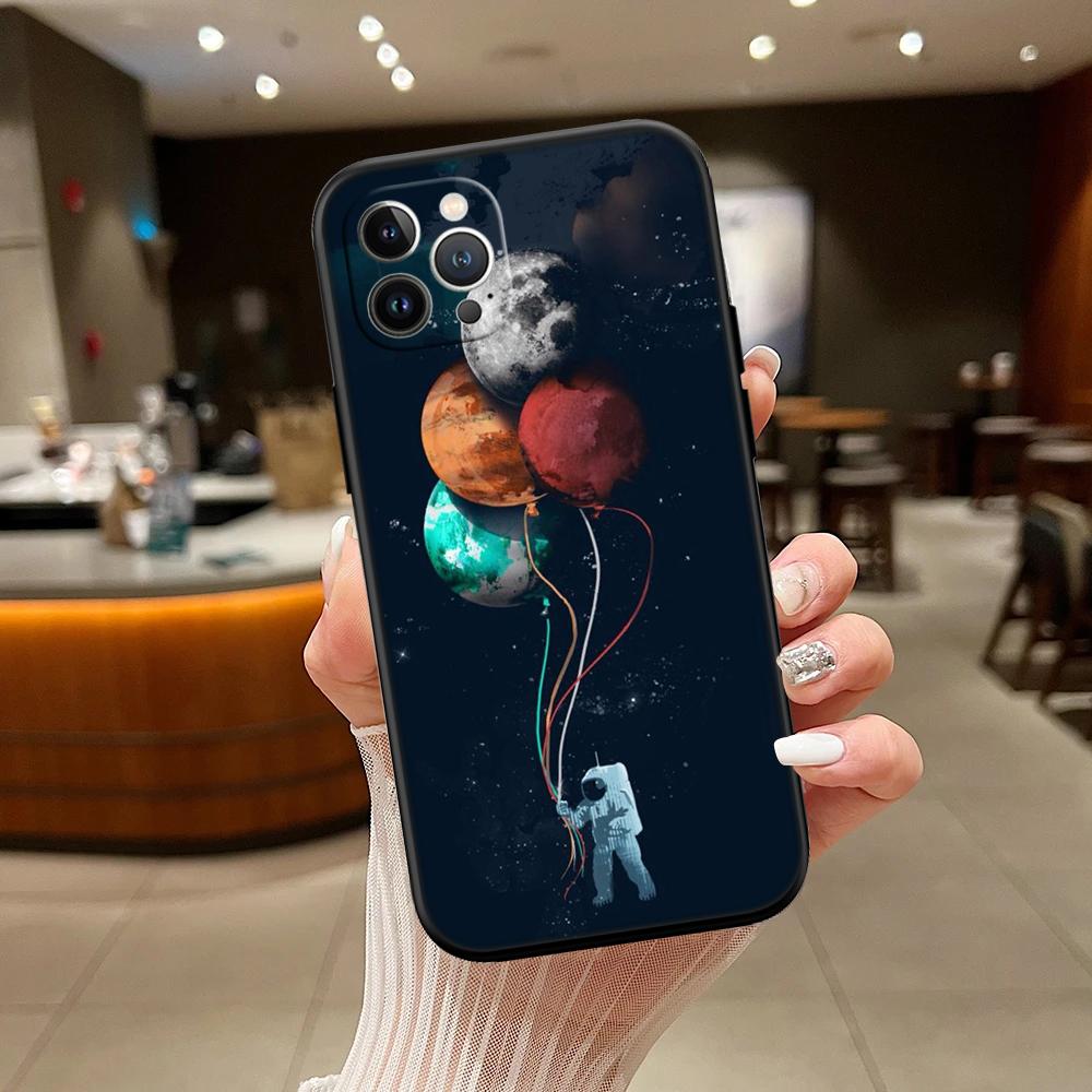 RA4 Astronaut Space Moon Alien Case for Samsung A11 A12 A13 A15 A52S A53 A55 A56 A70 A71 A72 A73 F06 F16 F56 S10 Plus S10e