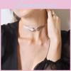 Bohemia Angel Wings Feather Pendant Necklace With Cross Chain For Casual Wear