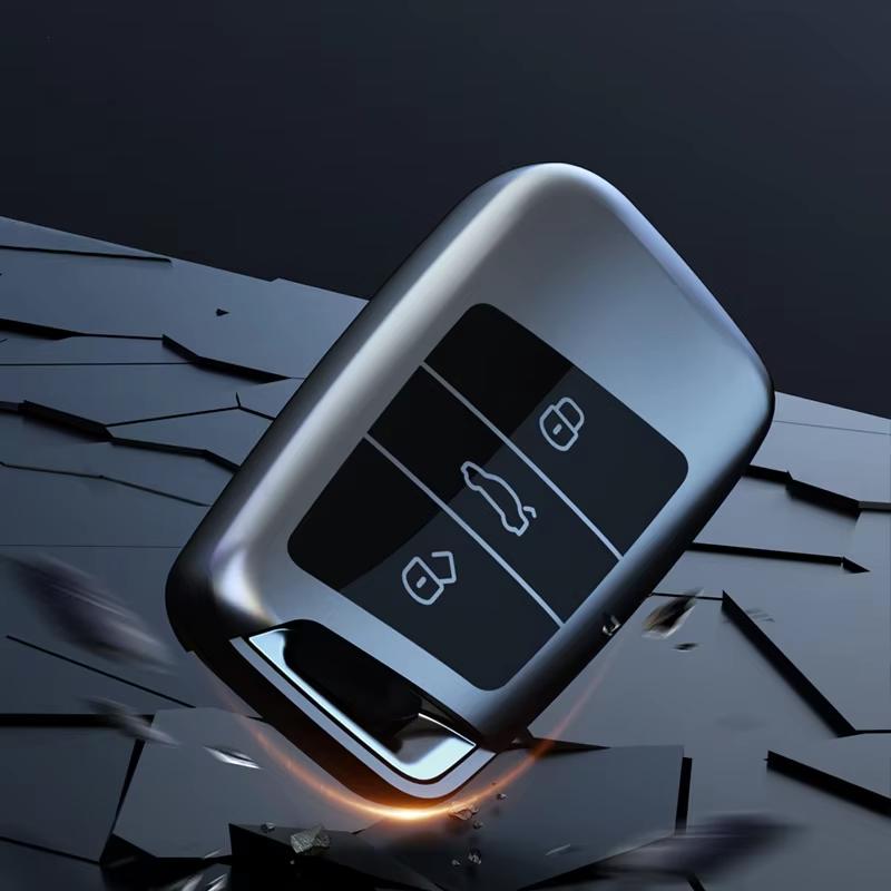 Titanium Gray for VW Volkswagen Magotan Passat B8 Skoda Superb Kodiaq A7 Remote Car Key Case Cover Holder Keychain Accessories