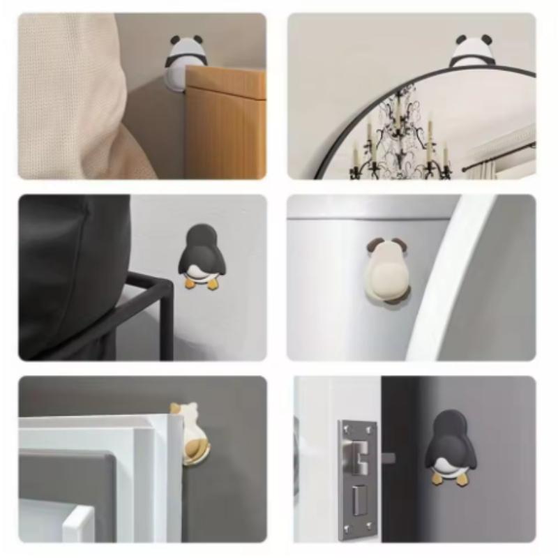 Randomly color one For Home Use Door Handle Anti-Collision Pad Door Rear Bumper Strip Silent Refrigerator Door Pad Door Stopper