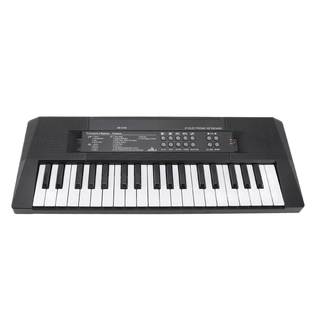 Kids Piano Keyboard 37 Keys Portable Electronic Keyboard Early Educational Music Learning Toy with Microphone for 3 To