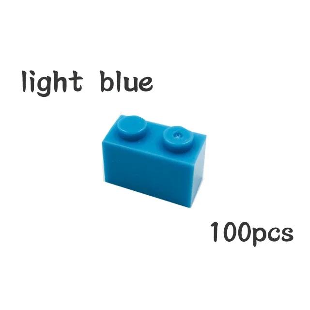 100Pcs DIY 3004 Thick Constructing Blocks Particle Figures 1x2 Dots Brick Works With Educational Creative Construction Leduo Kid Toy