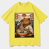 RaUnisex Funny TShirt Japanese Unisexga Graphic Print Unisex Casual Summer Streetwear T Shirts Fashion Loose Clothing Y2K Oversized Tops