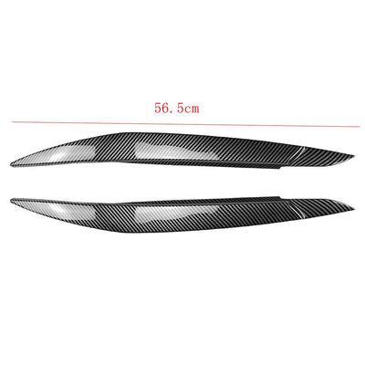2PC Car Headlight Eyebrows Eyelids Lids Cover Trim ABS Plastic For BMW X6 E71 E72 X6M X5M E70 2008-2014 Not For X5