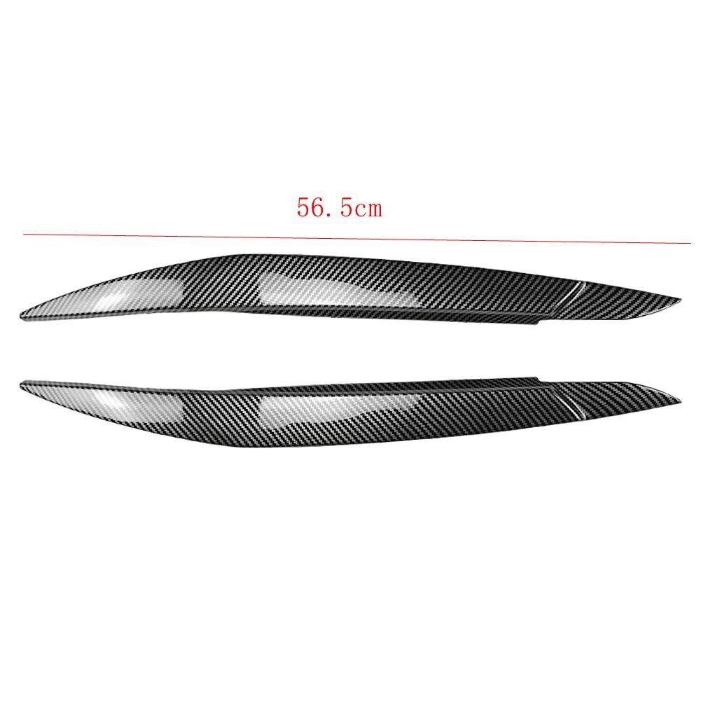 2PC Car Headlight Eyebrows Eyelids Lids Cover Trim ABS Plastic For BMW X6 E71 E72 X6M X5M E70 2008-2014 Not For X5