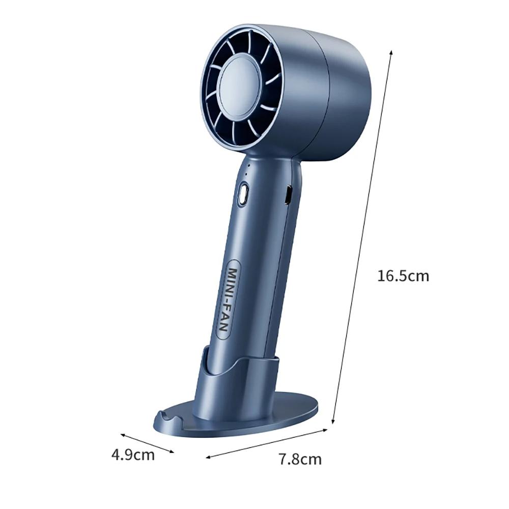 Portable Mini Handheld Fan USB Hand Fan Rechargeable Portable Outdoor Small Pocket Fan 3 Speed Mini Desk Fan with Phone Stand