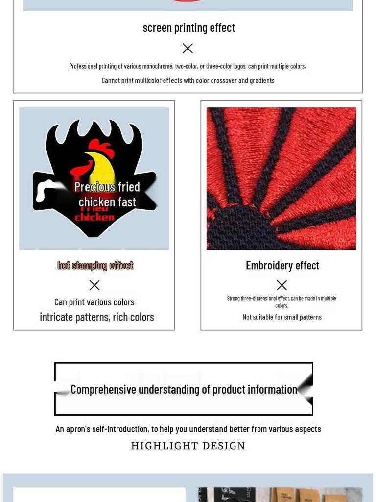 Thickened Canvas Waist Apron with Printed Logo for Coffee and Nail Salon Workwear