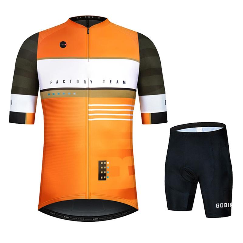 2026 Gobikful Men's Cycling Jersey Seamless Compression, Men's Cycling Jersey Breathable Quick-drying Men's Cycling Jersey Set 2024
