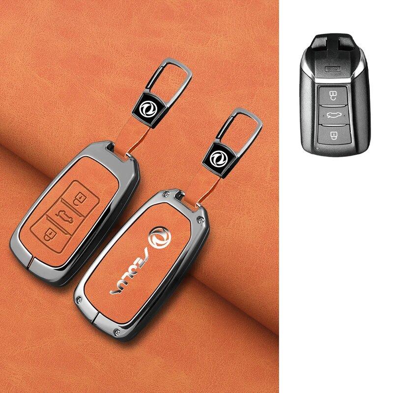 Car Key Case For Dongfeng Fengguang Dfm 580 Fengshen Ax7 Yixuan Max Key Case New Zinc Alloy Leather Car Key Fob Protective Case