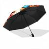 1pc Colorful Floral Cat Face Umbrella Automatic Opening & Closing, Foldable Design, Outdoor for Fans, Travelers, Daily Use, Gift Idea.C103