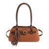 This year's popular suede handbag women's 2025 autumn new Korean version niche belt buckle shoulder messenger bag