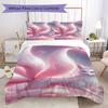 Glamorous Pink Fox Pattern Bedding,Quilt Set Quilt Cover Pillowcase Home Birthday Gift (1*duvet Cover+2*pillowcase,without core)ZSJT0917212