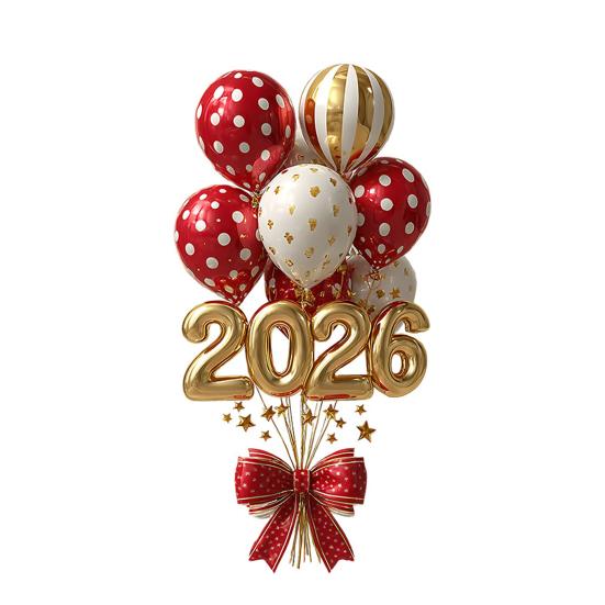 1/2 Foi 2026 Anul Nou Autocolant Static de Geam Removabil Impermeabil Decal Decorare Festival Sărbătoare An Nou Fericit