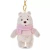 Disney Winnie the Pooh Reversible Plush Keychain ( WHITE POOH ) Japan NEW