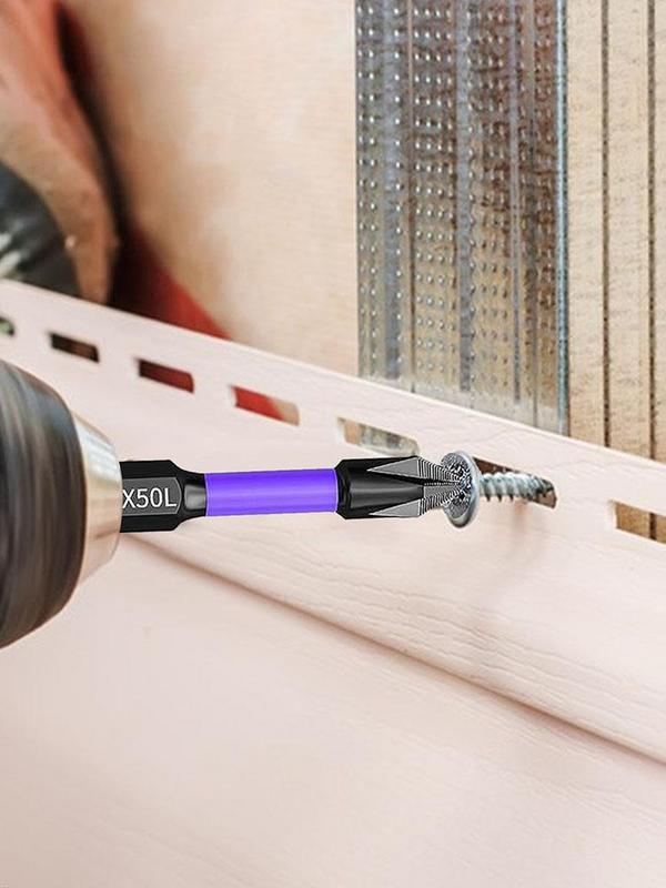 Magnetic Impact Phillips Bit Anti-Slip Long Screwdriver Bit Set D1 Impact Driver Bit Set Strong Magnetic Long Drill Bits Set