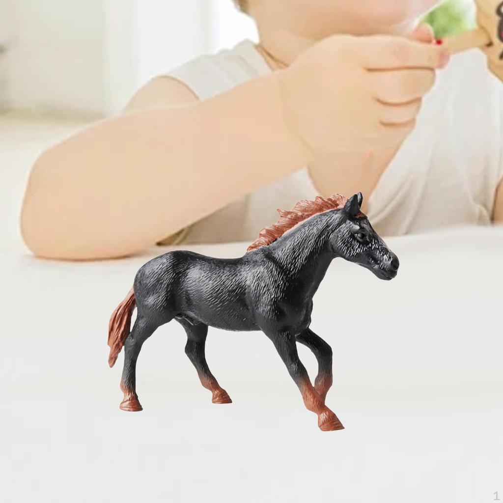 Horse Model Wildlife Figurine Educational Toy for Kids Ages 3-8
