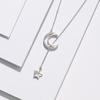 Collana a Nappa con Meteore Lunari Fan Qi: Elegante Ciondolo Bimetallico da Donna, Design Lussuoso e Temperamento alla Moda, Perfetto per le Migliori Amiche.