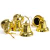 Golden Christmas Bell Ornament - 3CM Hanging Pendant for Tree Decoration