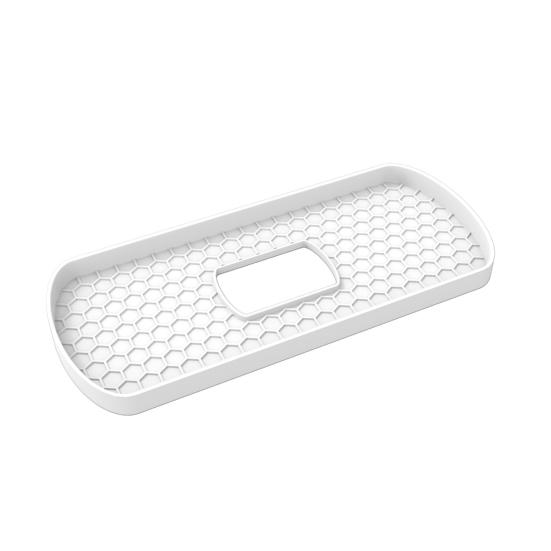 

Поднос для унитаза, многофункциональный полый противоскользящий силиконовый большой быстросъемный органайзер для хранения туалетного столика, держатель, принадлежности для ванной комнаты белый