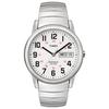 Timex EasyReader Full-Size Men's Watch with Silver Bracelet, T20461, Officially Imported