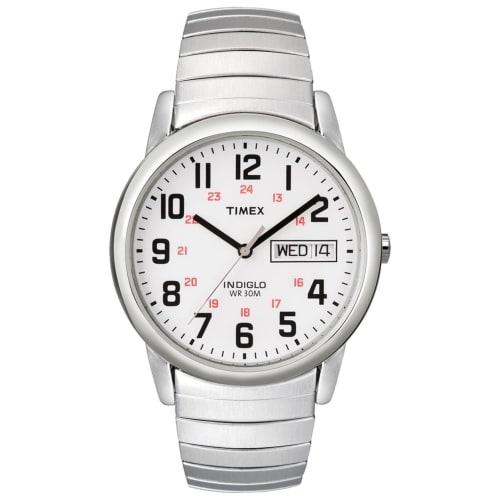 

Timex EasyReader Full-Size Men s Watch with Silver Bracelet, T20461, Officially Imported
