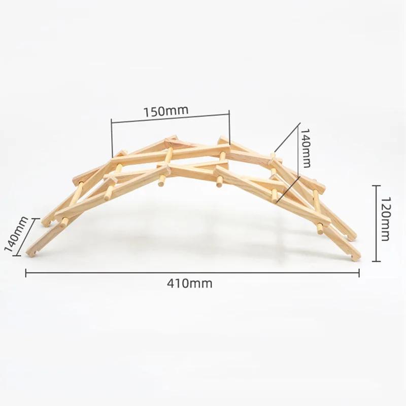 DIY Wooden Beili Bridge Arch Bridge Construction Model Kit Building Blocks Handmade Science Production Experiment Assembly Toys
