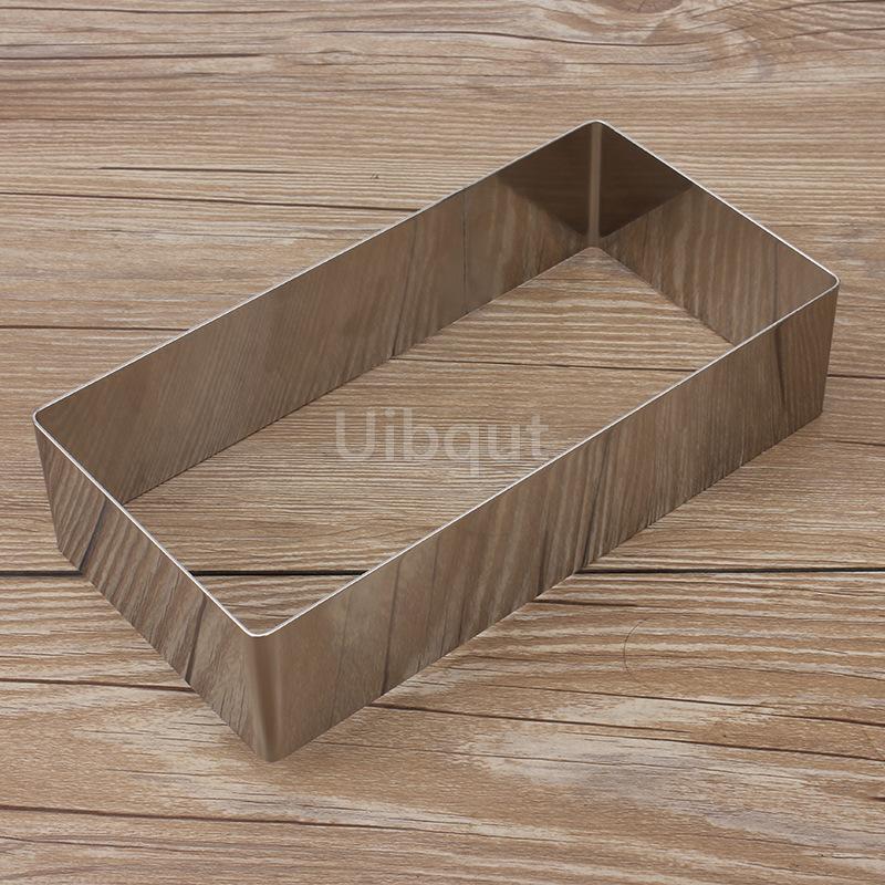 5cm Height Rectangle Thick 304 Stainless Steel Mousse Ring Tiramisu Cake Mold Cheese Fondant Baking Tool Household DIY Bakeware