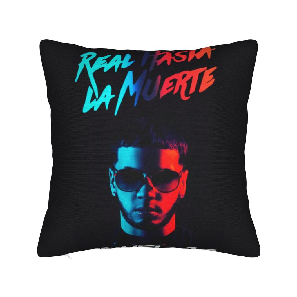 Heimdeko Real Hasta La Muerte Kissenbezüge Zubehör Real Until Death Anuel AA Merchandise Kissenbezug Quadratisch Mehrere Größen