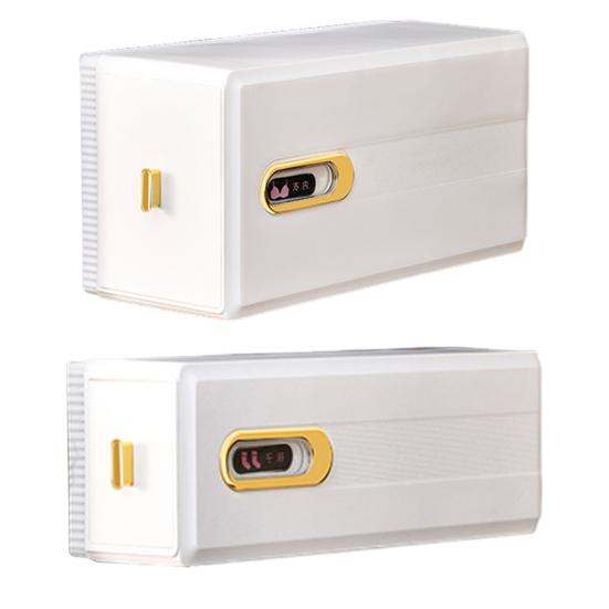 Yousheng Socks Bra Organizer Box Multiple Compartments Easy To Install Wall Mount Self Adhesive Underwear Storage Box Pull-out Closet Organizer