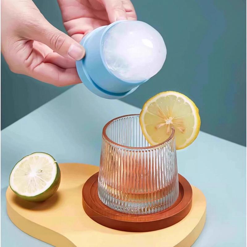 Ice Ball Mold Stackable Slow Melt Spherical Ice Cube Tray for Whiskey Cocktails Food Grade Reusable DIY Ice Maker