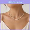 Water Diamond Titanium Steel Necklace For Women With Delicate Minimalist Design