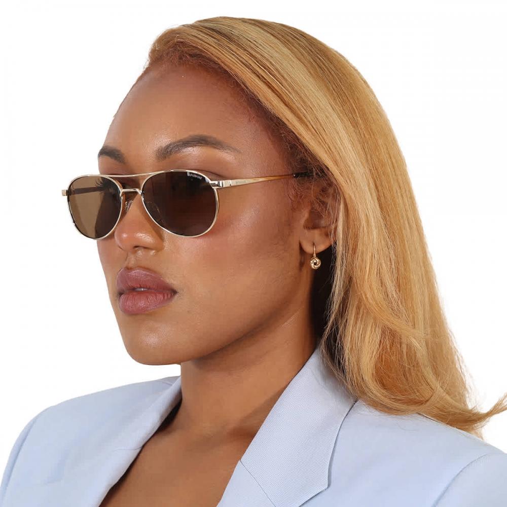 Polaroid Polarized Bronze Pilot LadieS SunglaSSeS Pld 6070 S X 0j5g Sp 56 Multi