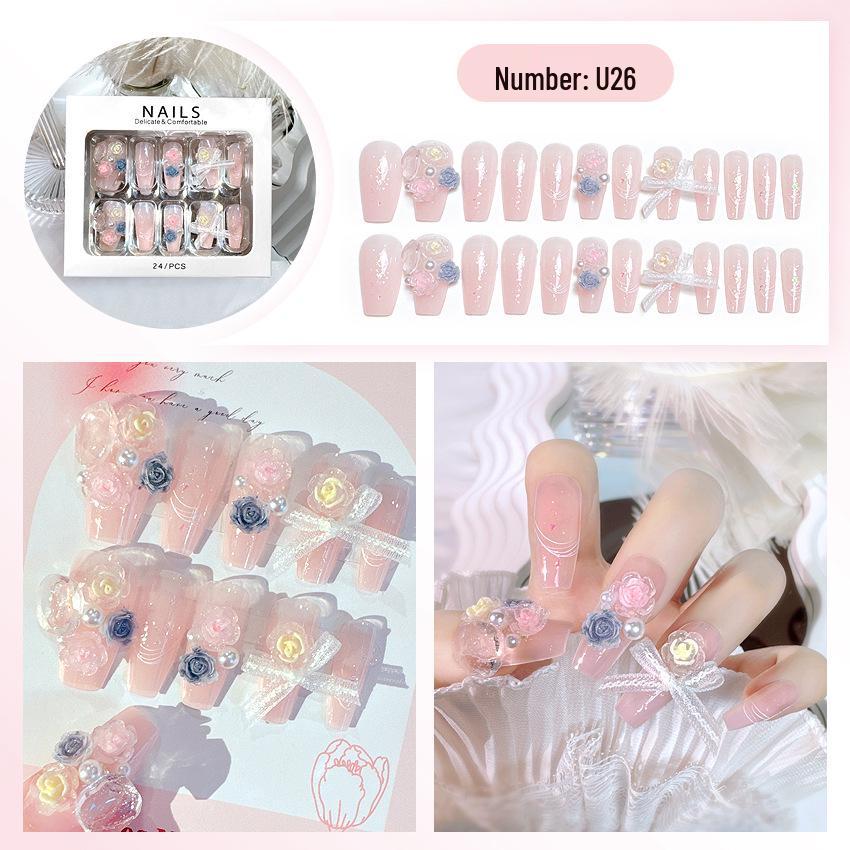 High-End Handmade Nail Art: Pure Desire Style Rhinestone Nail Stickers Collection.